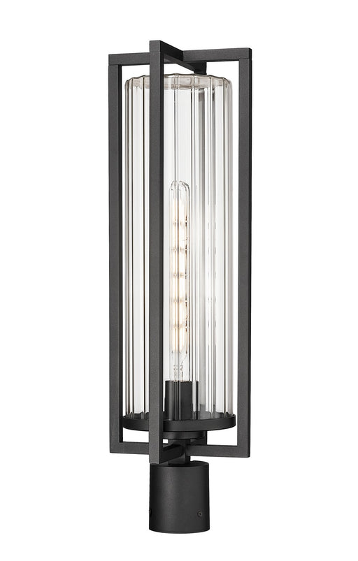Z-Lite - 5013PHBR-BK - One Light Outdoor Post Mount Fixture - Aura - Black