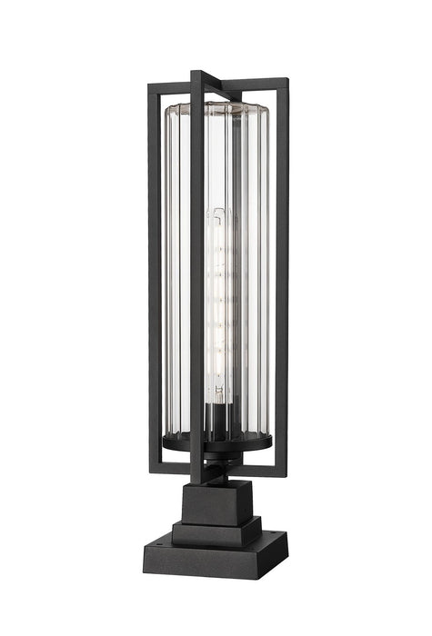Z-Lite - 5013PHBS-SQPM-BK - One Light Outdoor Pier Mounted Fixture - Aura - Black