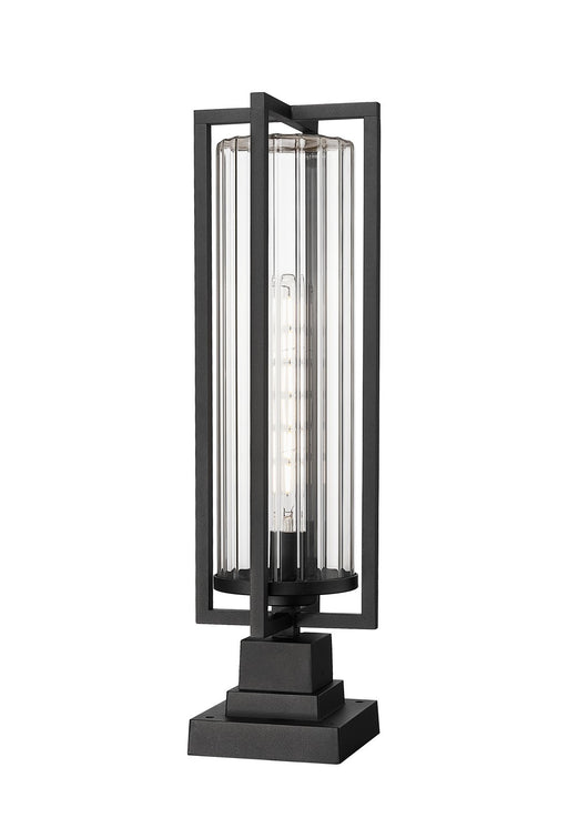 Z-Lite - 5013PHBS-SQPM-BK - One Light Outdoor Pier Mounted Fixture - Aura - Black