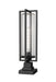 Z-Lite - 5013PHBS-SQPM-BK - One Light Outdoor Pier Mounted Fixture - Aura - Black