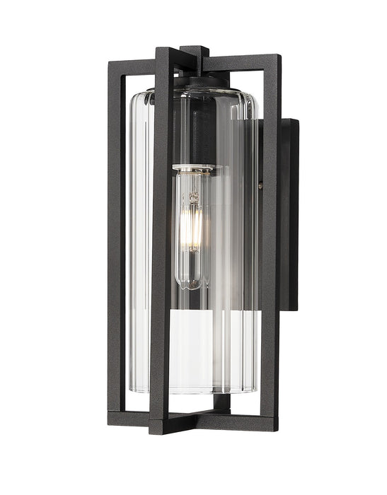 Z-Lite - 5013S-BK - One Light Outdoor Wall Light - Aura - Black