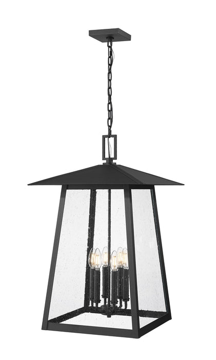 Z-Lite - 5015CHXXL-BK - Six Light Outdoor Chain Mount Ceiling Fixture - Rainer - Black