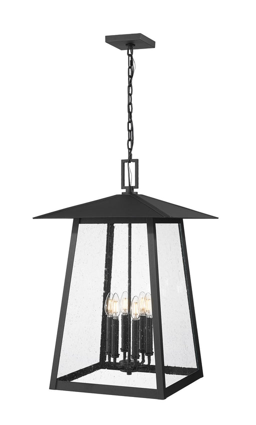 Z-Lite - 5015CHXXL-BK - Six Light Outdoor Chain Mount Ceiling Fixture - Rainer - Black