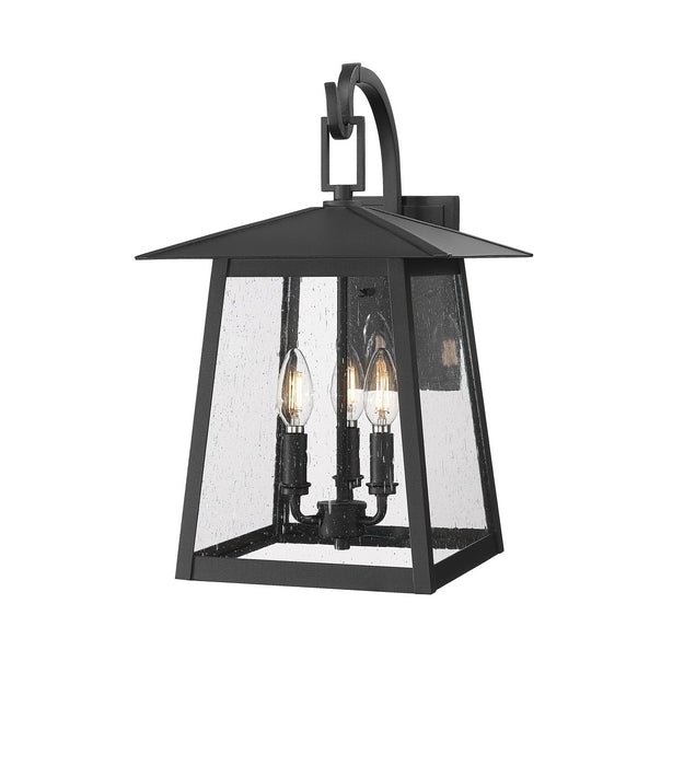 Z-Lite - 5015M-BK - Three Light Outdoor Wall Light - Rainer - Black