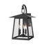 Z-Lite - 5015M-BK - Three Light Outdoor Wall Light - Rainer - Black