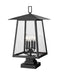 Z-Lite - 5015PHBS-SQPM-BK - Four Light Outdoor Pier Mounted Fixture - Rainer - Black