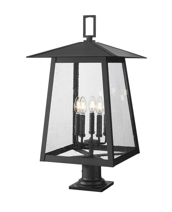 Z-Lite - 5015PHXLR-533PM-BK - Five Light Outdoor Pier Mounted Fixture - Rainer - Black