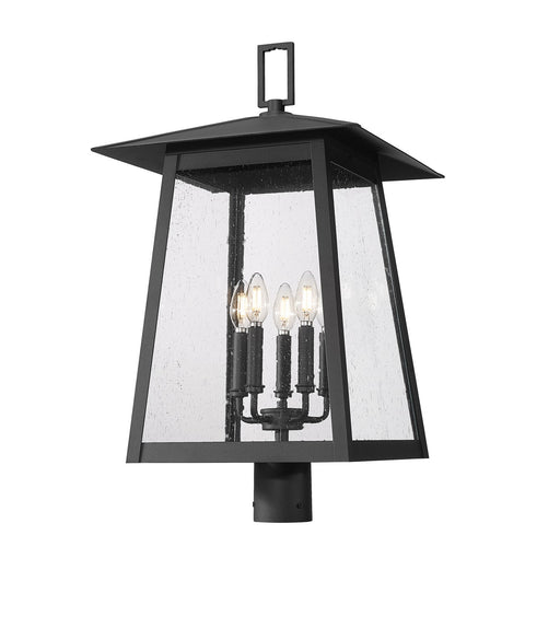 Z-Lite - 5015PHXLR-BK - Five Light Outdoor Post Mount Fixture - Rainer - Black