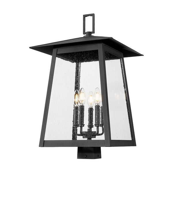 Z-Lite - 5015PHXLS-BK - Five Light Outdoor Post Mount Fixture - Rainer - Black