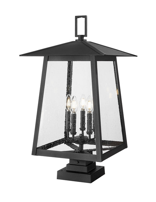 Z-Lite - 5015PHXLS-SQPM-BK - Five Light Outdoor Pier Mounted Fixture - Rainer - Black