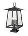 Z-Lite - 5015PHXLS-SQPM-BK - Five Light Outdoor Pier Mounted Fixture - Rainer - Black