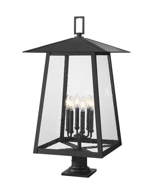 Z-Lite - 5015PHXXLR-533PM-BK - Six Light Outdoor Pier Mounted Fixture - Rainer - Black