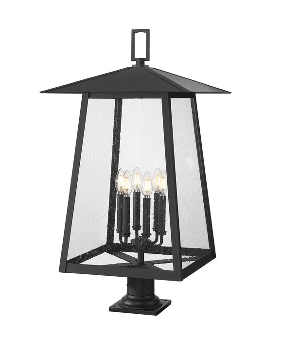 Z-Lite - 5015PHXXLR-533PM-BK - Six Light Outdoor Pier Mounted Fixture - Rainer - Black