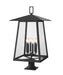 Z-Lite - 5015PHXXLR-533PM-BK - Six Light Outdoor Pier Mounted Fixture - Rainer - Black
