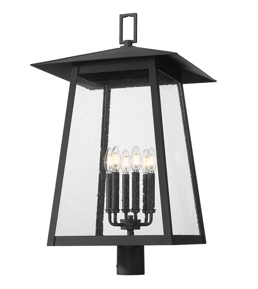 Z-Lite - 5015PHXXLR-BK - Six Light Outdoor Post Mount Fixture - Rainer - Black