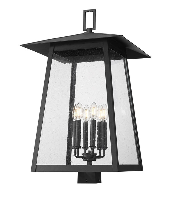 Z-Lite - 5015PHXXLS-BK - Six Light Outdoor Post Mount Fixture - Rainer - Black