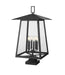 Z-Lite - 5015PHXXLS-SQPM-BK - Six Light Outdoor Pier Mounted Fixture - Rainer - Black