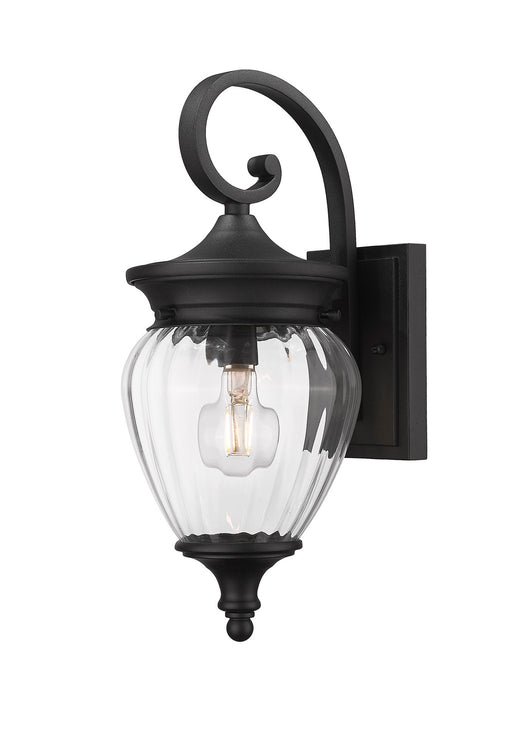 Z-Lite - 5016S-BK - One Light Outdoor Wall Light - Davina - Black