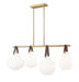 Z-Lite - 7513-4L-MGLD - Four Light Pendant - Newbury - Modern Gold