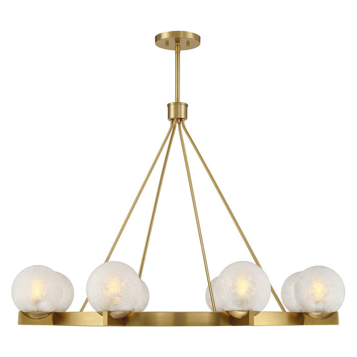 Savoy House - 1-1015-8-322 - Eight Light Chandelier - Darien - Warm Brass