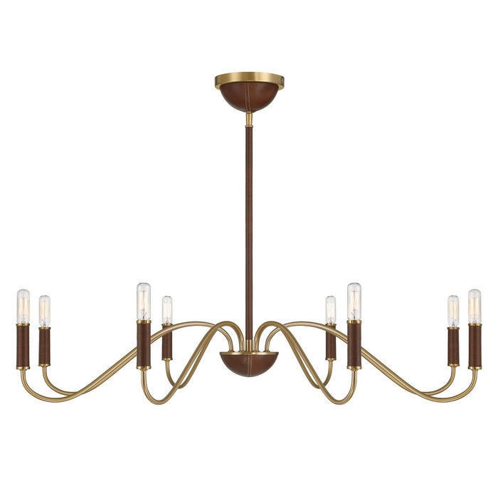 Savoy House - 1-2748-8-322 - Eight Light Chandelier - Abeline - Warm Brass
