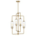 Savoy House - 1-3023-4-322 - Four Light Chandelier - Holton - Warm Brass