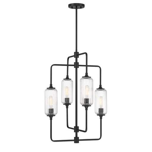 Savoy House - 1-3023-4-89 - Four Light Chandelier - Holton - Matte Black