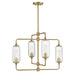 Savoy House - 1-3025-4-322 - Four Light Chandelier - Holton - Warm Brass