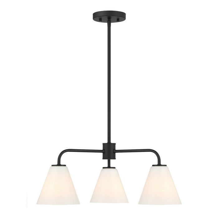 Savoy House - 1-4013-3-89 - Three Light Chandelier - Blair - Matte Black
