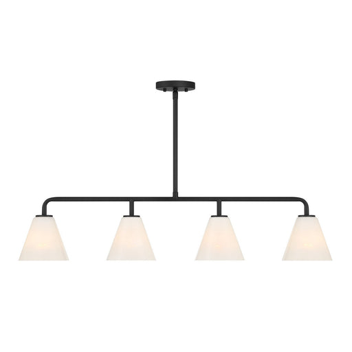 Savoy House - 1-4014-4-89 - Four Light Linear Chandelier - Blair - Matte Black