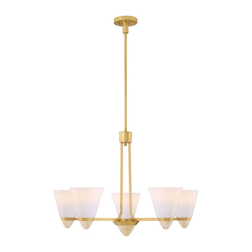 Savoy House - 1-7265-5-322 - Five Light Chandelier - Kohlman - Warm Brass