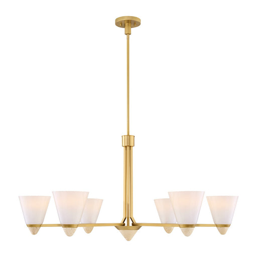 Savoy House - 1-7266-6-322 - Six Light Chandelier - Kohlman - Warm Brass