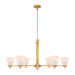 Savoy House - 1-7266-6-322 - Six Light Chandelier - Kohlman - Warm Brass