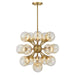 Savoy House - 1-7934-16-322 - 16 Light Chandelier - Matisse - Warm Brass