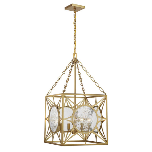 Savoy House - 3-5063-4-322 - Four Light Pendant - Balfour - Warm Brass