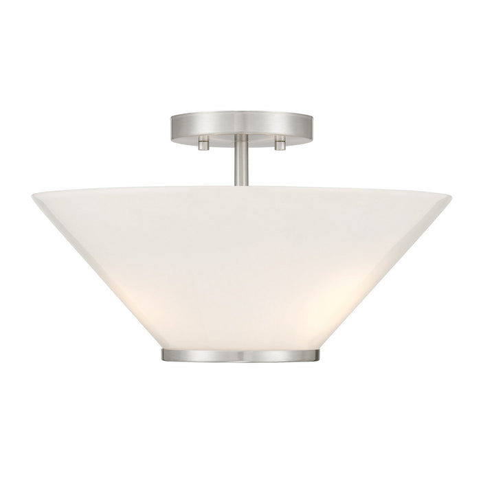Savoy House - 6-4012-3-SN - Three Light Convertible Semi-Flush /Pendant - Blair - Satin Nickel