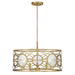 Savoy House - 6-5065-5-322 - Five Light Convertible Semi-Flush /Pendant - Balfour - Warm Brass