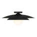 Savoy House - 6-5564-1-89 - One Light Semi-Flush Mount - Sherrer - Matte Black