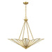 Savoy House - 7-1038-4-322 - Four Light Pendant - Rivage - Warm Brass