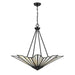 Savoy House - 7-1038-4-89 - Four Light Pendant - Rivage - Matte Black