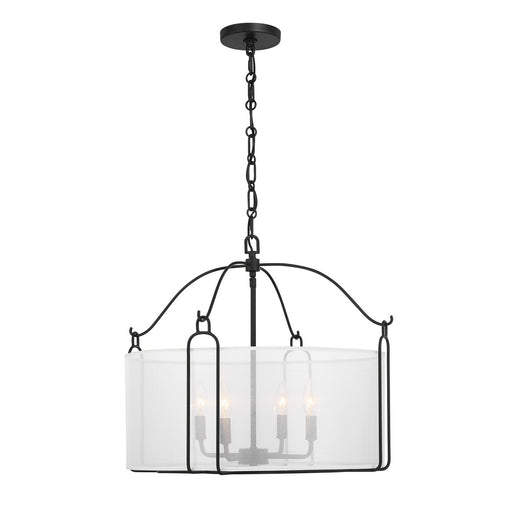 Savoy House - 7-1693-4-89 - Four Light Pendant - Ashlay - Matte Black