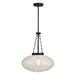 Savoy House - 7-1740-1-89 - One Light Pendant - Willow - Matte Black