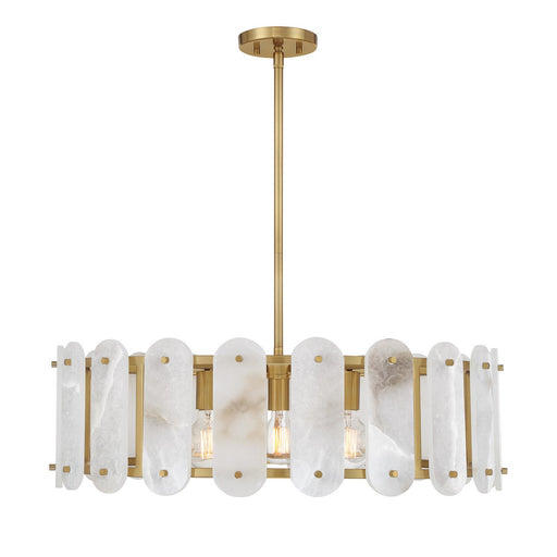Savoy House - 7-2911-5-322 - Five Light Pendant - Antolini - Warm Brass