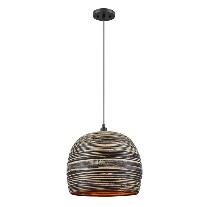 Savoy House - 7-3096-1-202 - One Light Pendant - Jamsen - Black Bamboo