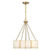 Savoy House - 7-5988-3-322 - Three Light Pendant - Reiling - Warm Brass