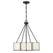 Savoy House - 7-5988-3-89 - Three Light Pendant - Reiling - Matte Black