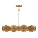 Savoy House - 7-6381-5-60 - Five Light Pendant - Abbott - Distressed Gold