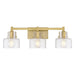 Savoy House - 8-1030-3-322 - Three Light Bathroom Vanity - Dover - Warm Brass