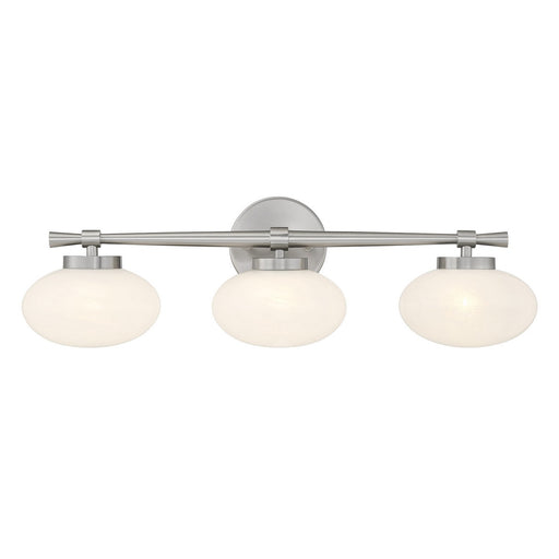 Savoy House - 8-1050-3-SN - Three Light Bathroom Vanity - Barrow - Satin Nickel