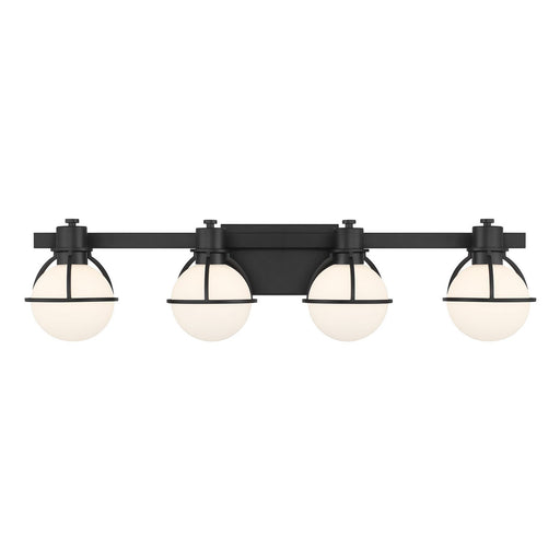 Savoy House - 8-1060-4-BK - Four Light Bathroom Vanity - Pierce - Matte Black